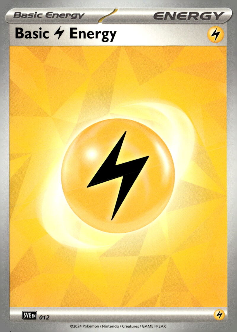 SV09: Journey Together #012 Basic Lightning Energy (Cracked Ice Holo)