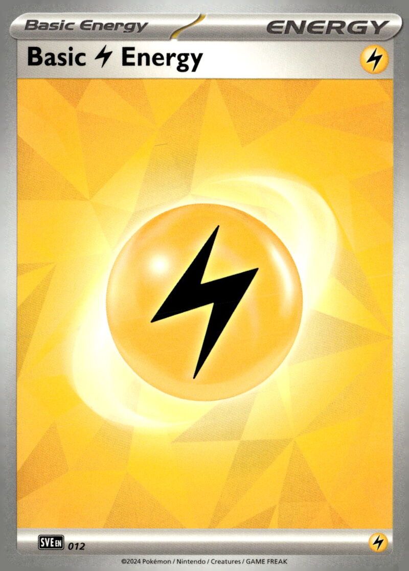 SV09: Journey Together #012 Basic Lightning Energy (Cracked Ice Holo)