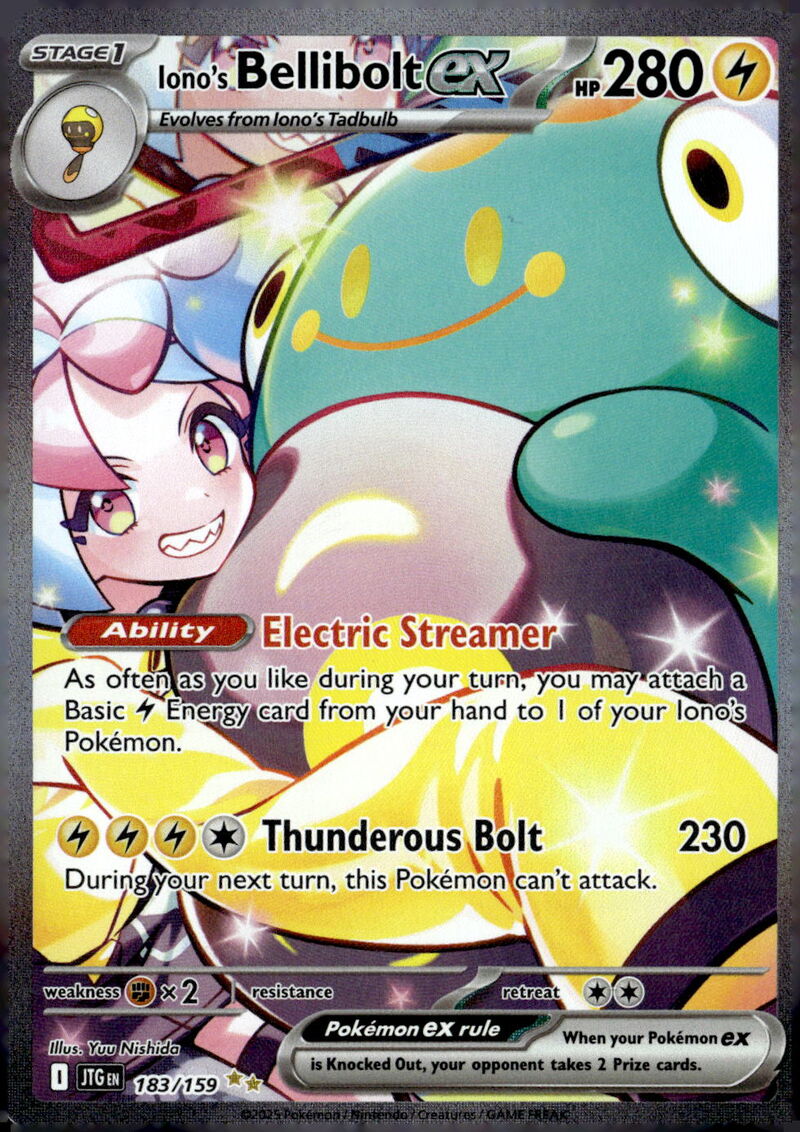 SV09: Journey Together #183/159 Iono's Bellibolt ex