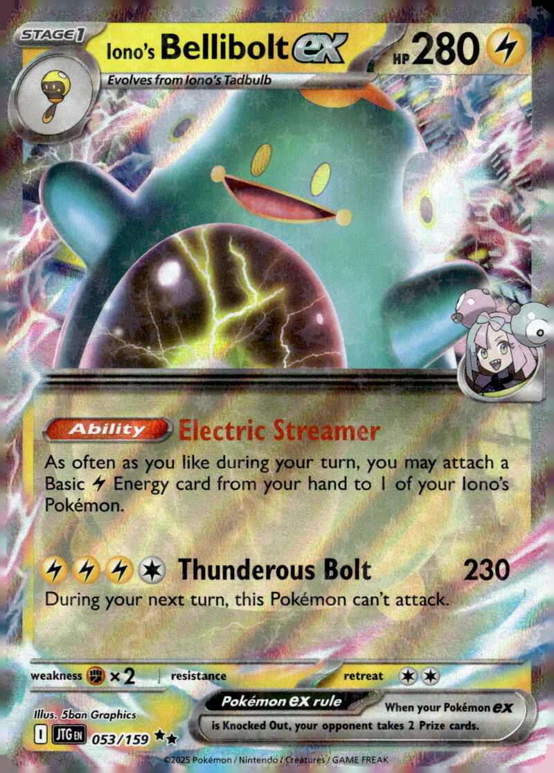 SV09: Journey Together #053/159 Iono's Bellibolt ex