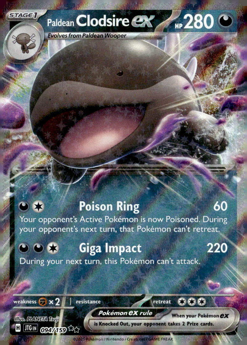 SV09: Journey Together #094/159 Paldean Clodsire ex