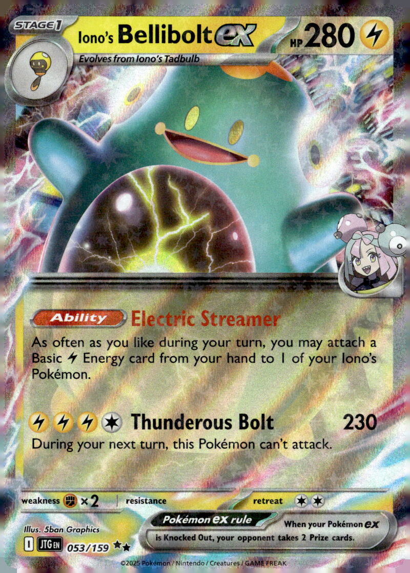 SV09: Journey Together #053/159 Iono's Bellibolt ex