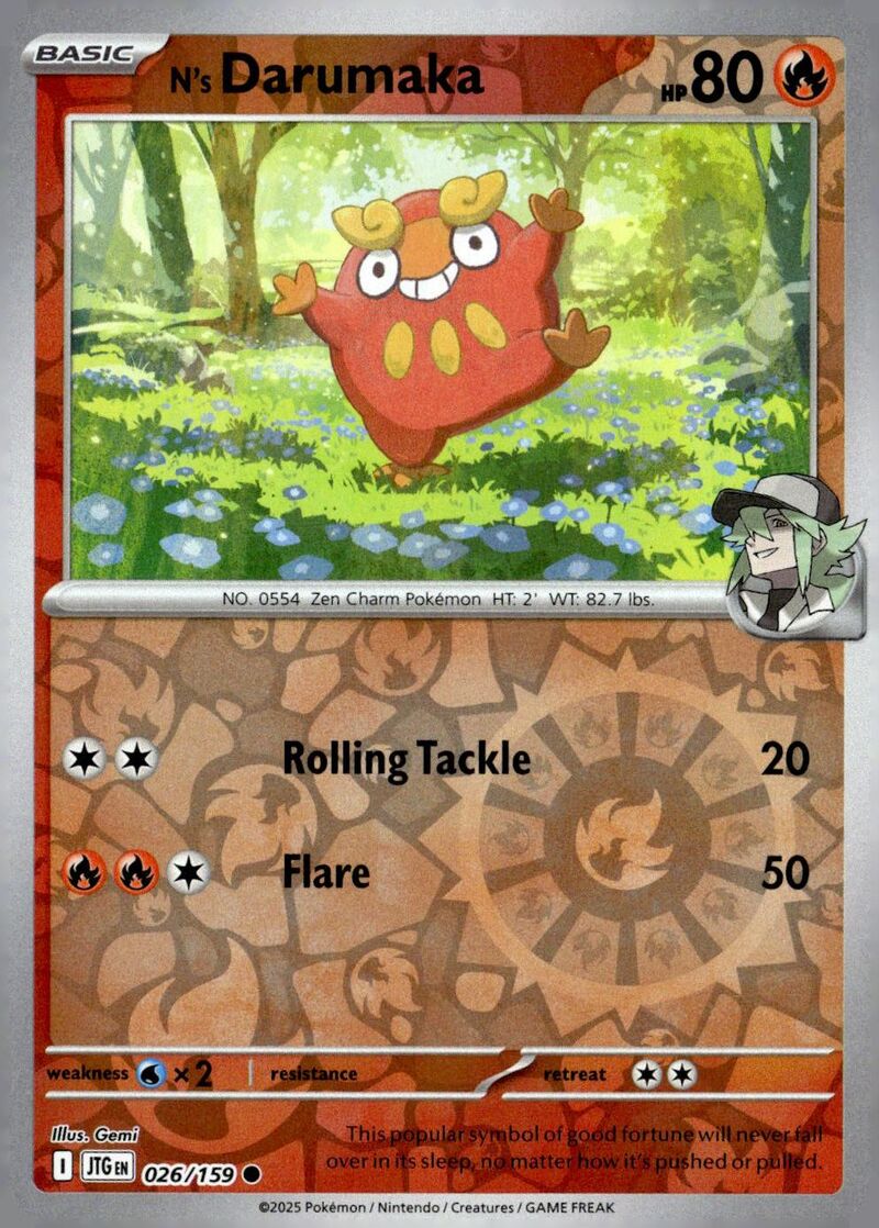 SV09: Journey Together #026/159 N's Darumaka