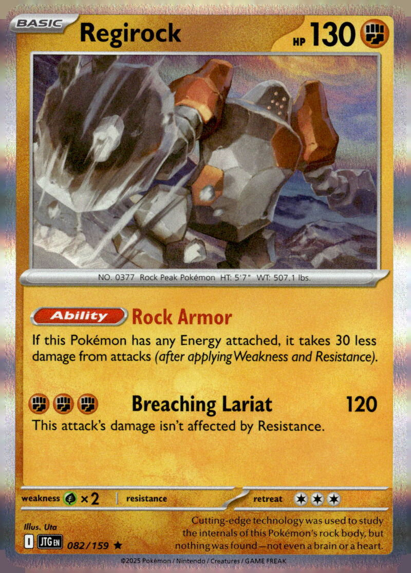 SV09: Journey Together #082/159 Regirock