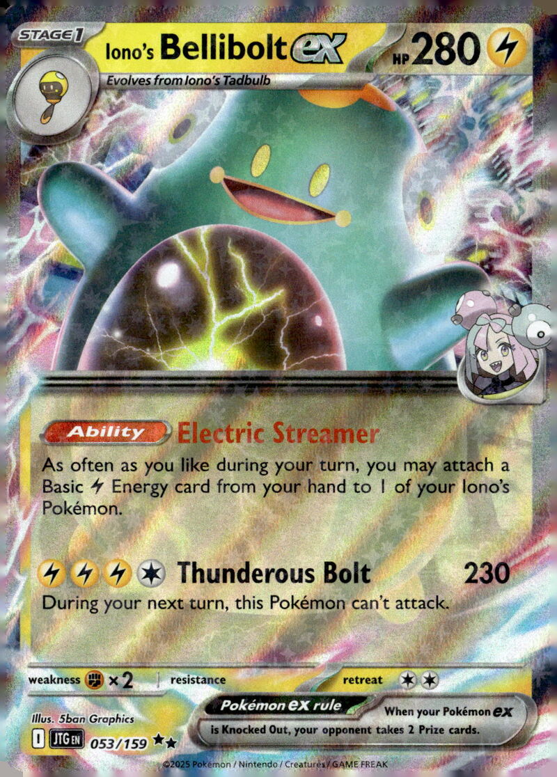SV09: Journey Together #053/159 Iono's Bellibolt ex