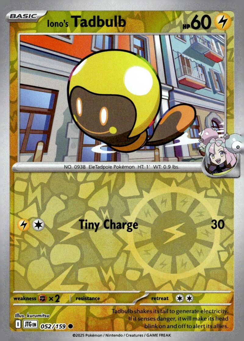 SV09: Journey Together #052/159 Iono's Tadbulb