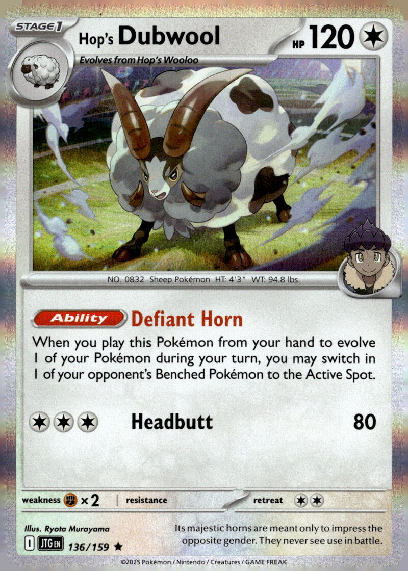 SV09: Journey Together #136/159 Hop's Dubwool