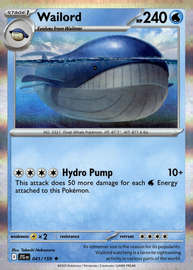 SV09: Journey Together #041/159 Wailord