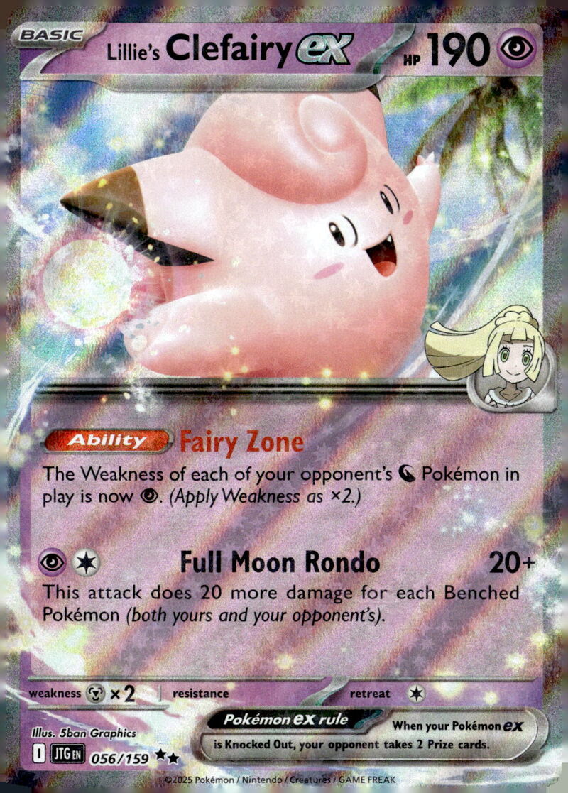 SV09: Journey Together #056/159 Lillie's Clefairy ex