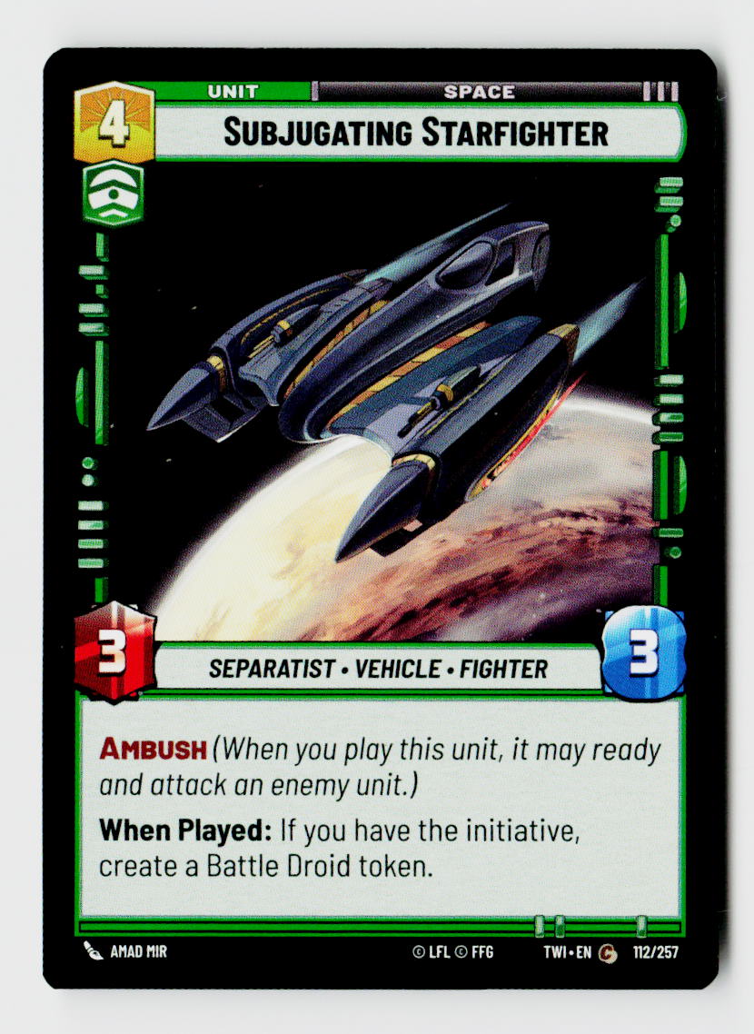 Subjugating Starfighter