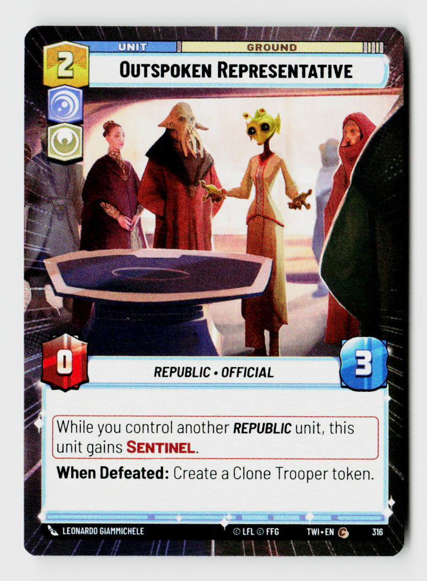 Outspoken Representative